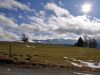 Wunderbares Arbeiten in der Landvolkshochschule Wies vor Bergkulisse, mit Sonne und noch ein bisschen Schnee 